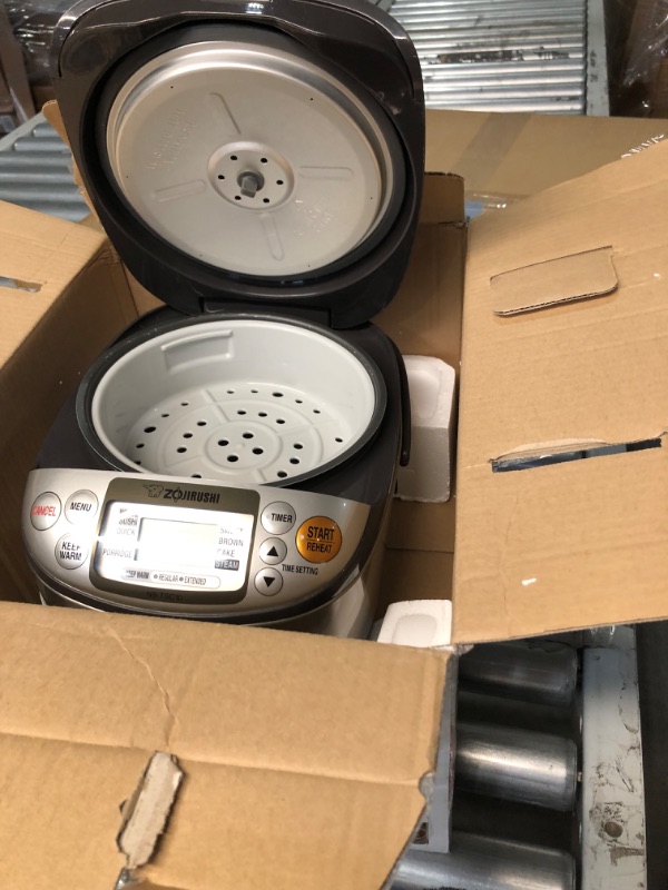 Photo 2 of **FOR PARTS ONLY / NON-REFUNDABLE** Zojirushi NS-TSC10 5-1/2-Cup (Uncooked) Micom Rice Cooker and Warmer, 1.0-Liter 5.5 cups Rice Cooker