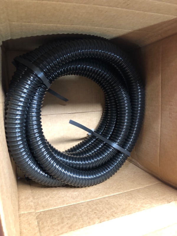 Photo 2 of ***USED - UNKNOWN LENGTH***
Sealproof Kinkproof 1-1/2" Dia Waterfall, Pond Tubing, 1-1/2-Inch ID, 20 FT, Black Corrugated PVC Strong Flexible Tubing Made in USA