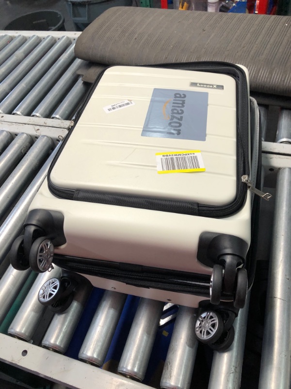 Photo 9 of ***USED - SCUFFED AND SCRAPED - SEE PICTURES - DEFAULT CODE IS 0-0-0***
LUGGEX Carry On Luggage with Front Pocket, Expandable Polycarbonate Hard Shell Suitcase with USB Port (White, 20 Inch, 36.1L)