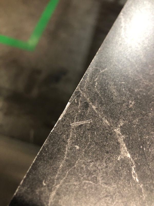 Photo 5 of ***USED - SCRATCHED AND SCRAPED - NO PACKAGING - SEE PICTURES***
6 ft. L x 25 in. D Engineered Composite Countertop in Black Amani with Satin Finish