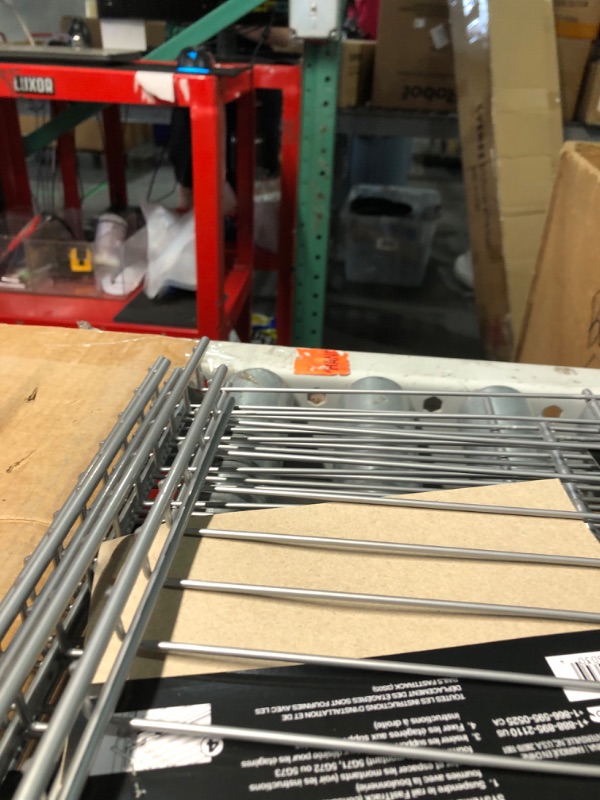 Photo 4 of ***USED - BENT - NO PACKAGING - SEE PICTURES***
(Pack of 6) Rubbermaid FastTrack Garage Wire Shelf 48 in. D x 16 in. L