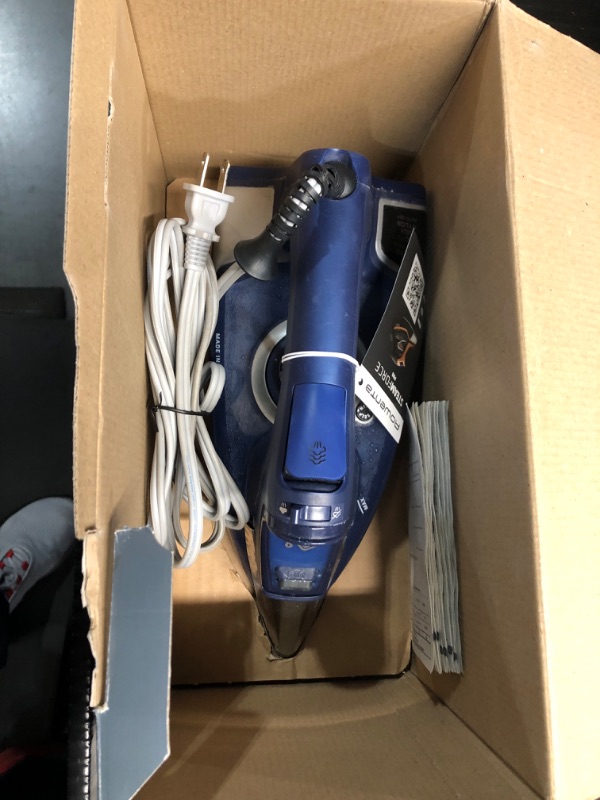 Photo 3 of ***ITEM TESTED FOR POWER, UNABLE TO TEST FURTHER*** Rowenta, Iron, Steam Force Pro Stainless Steel Soleplate Steam Iron for Clothes, 400 Microsteam Holes, Professional Results, 1850 Watts, Auto-off, Ironing, Copper Clothes Iron DW9540
