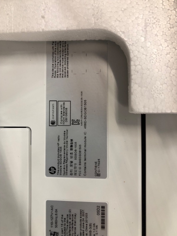 Photo 1 of **DAMAGED MINOR READ NOTES**
HP Color LaserJet Pro M182nw Wireless All-in-One Laser Printer, (7KW55A), White