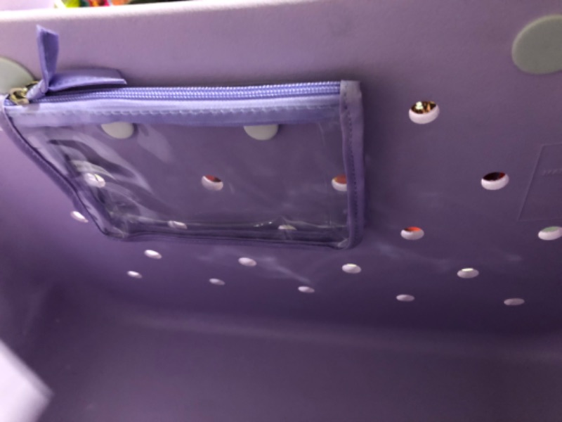Photo 1 of ***USED***
BOGG BAG Original X Large Waterproof Washable Tip Proof Durable Open Tote Bag for the Beach Boat Pool Sports 19x15x9.5 I Lilac You a Lot