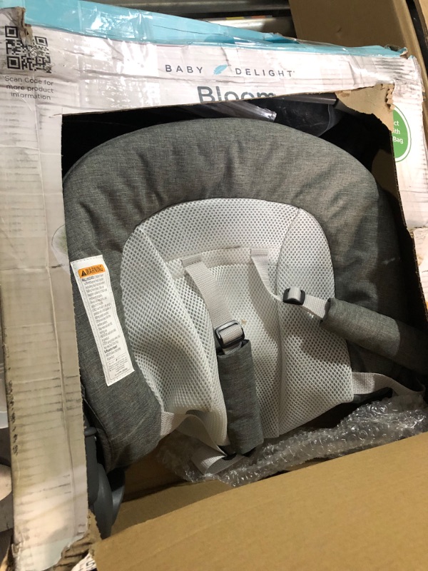 Photo 3 of Baby Delight Bloom Baby Seat | Soothing and Adjustable Baby Chair | Portable and Compact | Charcoal Tweed