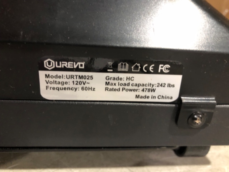 Photo 4 of ***MISSING PARTS - UNABLE TO TEST - SEE COMMENTS***
UREVO Walking Pad, Under Desk Treadmill, Portable Treadmills for Home/Office, Walking Pad Treadmill with Remote Control, LED Display Yellow