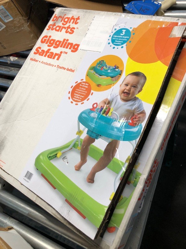 Photo 1 of Bright Starts Giggling Safari Walker with Easy Fold Frame for Storage, Ages 6 Months +