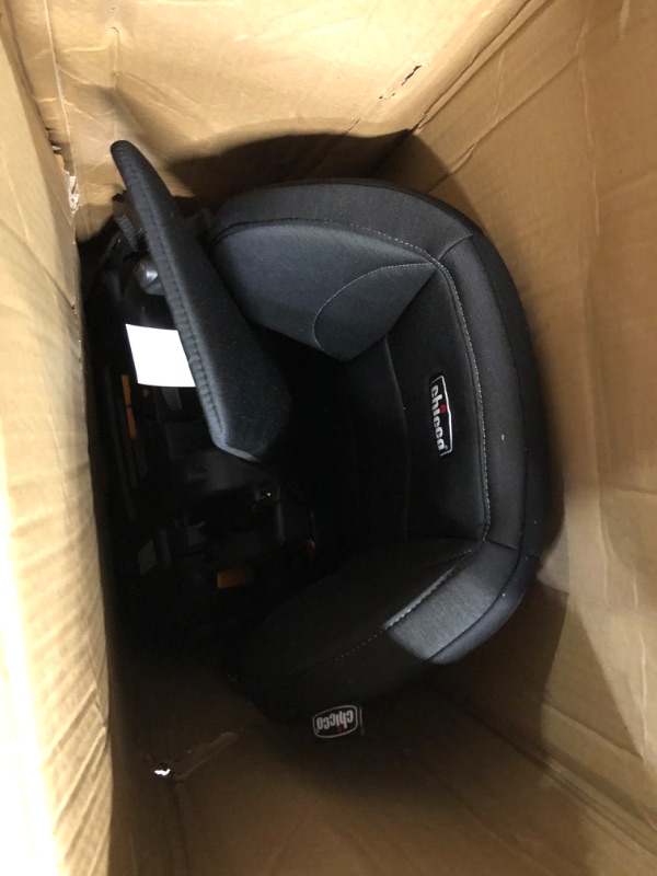 Photo 3 of Chicco KidFit ClearTex Plus 2-in-1 Belt-Positioning Booster Car Seat | Obsidian/Black