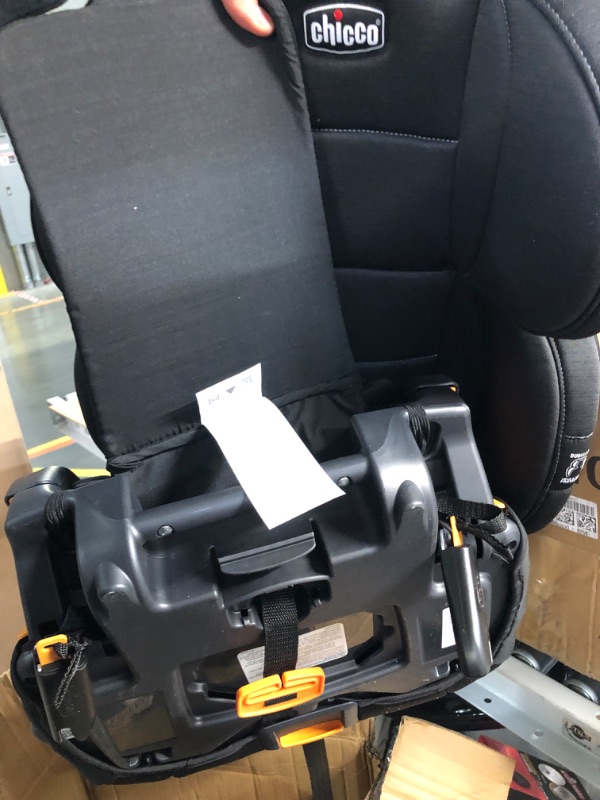 Photo 4 of Chicco KidFit ClearTex Plus 2-in-1 Belt-Positioning Booster Car Seat | Obsidian/Black