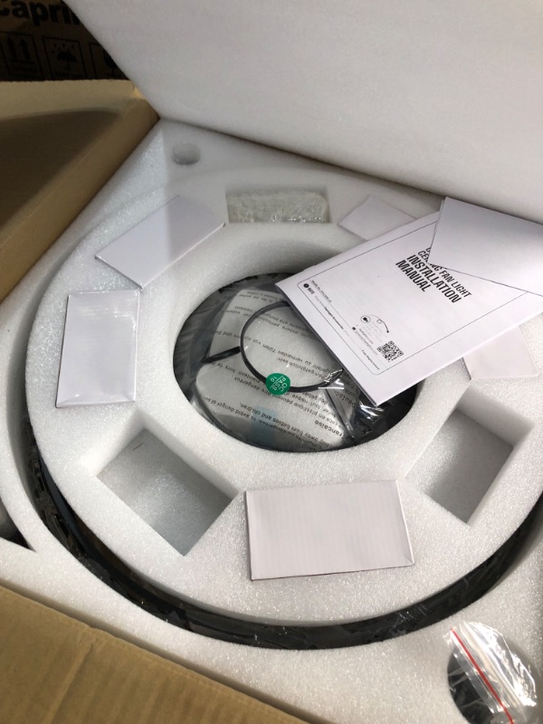 Photo 1 of 42 Inch Black Fandelier Ceiling Fan with App Remote Control and Bluetooth Speaker RGB LED Light Retractable Smart Ceiling Fan 6 Speed Timer Bluetooth Chandelier Ceiling Fan