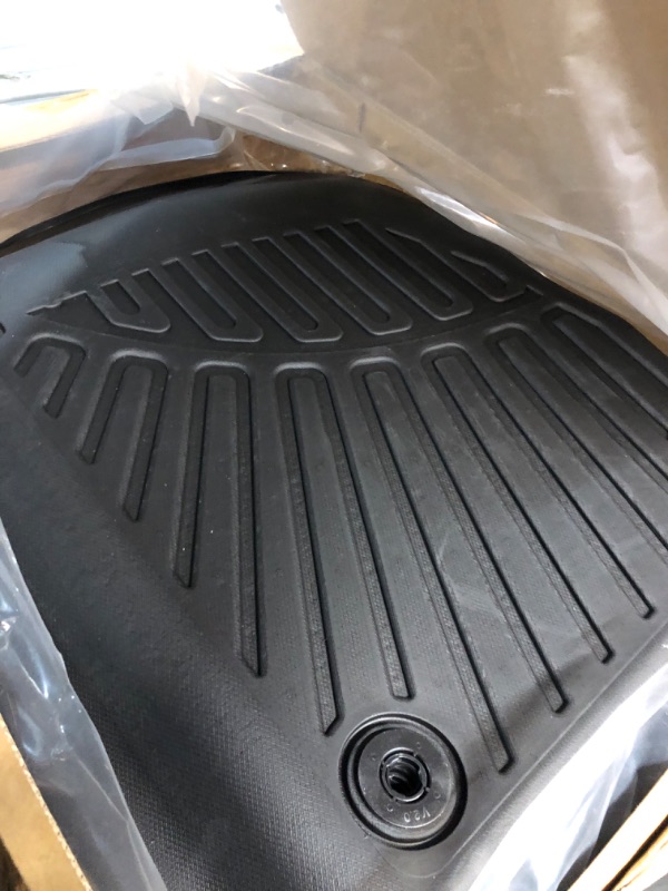 Photo 3 of Floor Mats & Trunk Mat for 2016-2023 2024 Dodge Durango-2nd Row Bench Seat?Only Fit 7 Seats?,TPE All Weather Protection 3 Rows Car Floor Liners with Large Cargo Liners 2nd Row Bench Seat(7 seats))