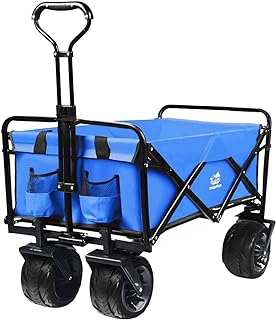 Photo 1 of (see all images) Collapsible Foldable Wagon, Beach Cart Large Capacity, Heavy Duty Folding Wagon Portable