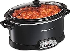 Photo 1 of (NON-REFUNDABLE) Hamilton Beach Programmable Slow Cooker with Three Temperature Settings, 7-Quart + Lid Latch Strap, Black