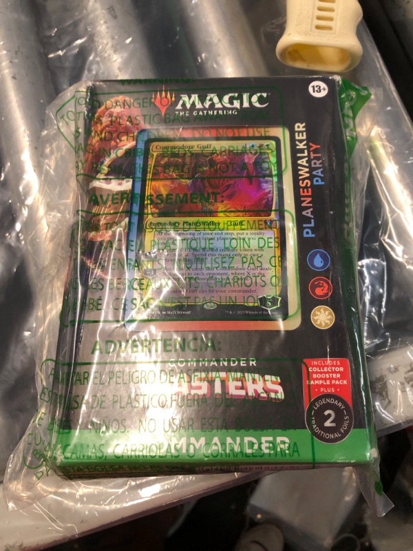 Photo 1 of Magic: The Gathering Commander Masters Commander Deck - Planeswalker Party (100-Card Deck, 2-Card Collector Booster Sample Pack + Accessories)