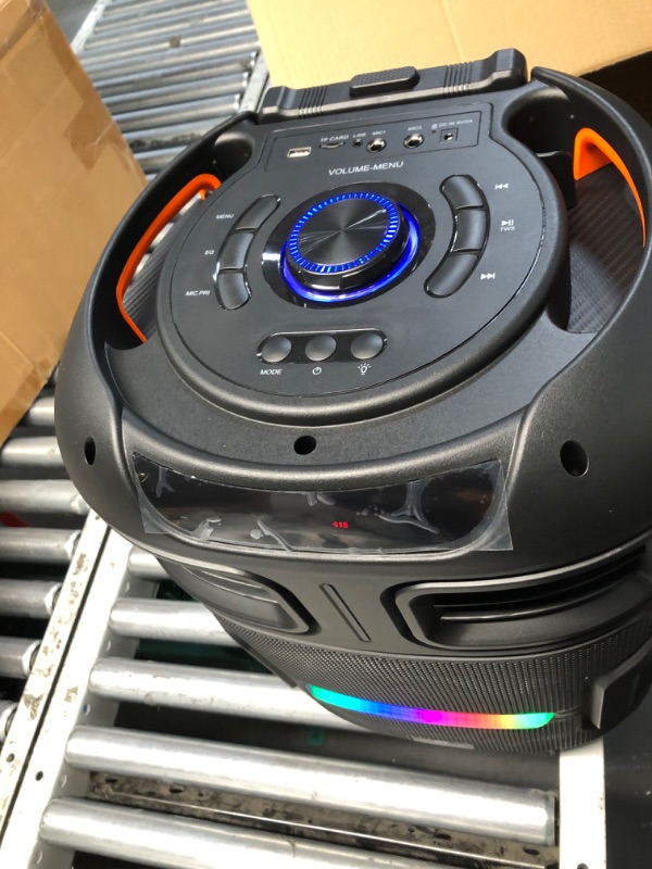 Photo 4 of Maxpower MPD592 12 Woofer Bluetooth Karaoke Trolley Speaker With Dancing Led Lights