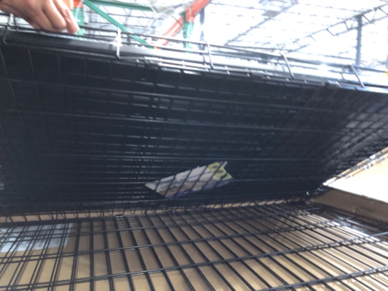 Photo 2 of ***MAJOR DAMAGE - BARS BENT - SEE PICTURES - LIKELY MISSING PARTS***
MidWest Homes for Pets Newly Enhanced Single and Double Door iCrate Dog Crate 48-Inch w/Divider Single Door