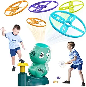 Photo 1 of MoKasi Toys for Boys 5-7: Elephant Butterfly Catching Game - Toddler Chasing Toy 3 4 5 6 7 Year Old Boys Girl Flying Disc Rocket Launcher Kid Age 3-5 Christmas Toy Gifts Fun Family Outside Games