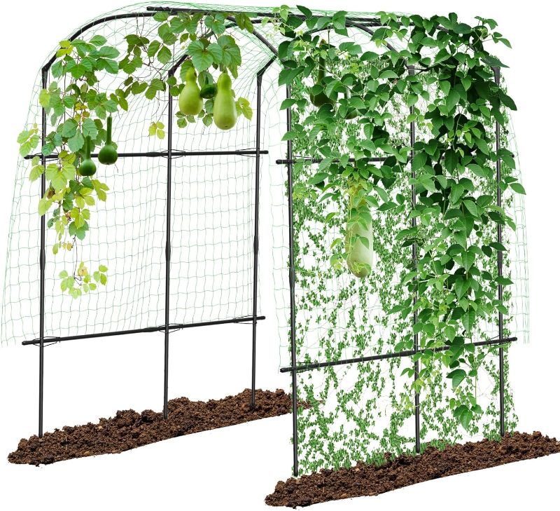 Photo 1 of (NON-REFUNDABLE) DoCred Tall Garden Arch Trellis for Climbing Plants, 87"x 75" x 71"