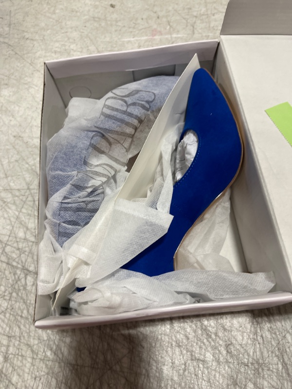 Photo 1 of DREAM PAIRS Women's Closed Toe High Heels Dress Pointed Toe Wedding Pump Shoes SIZE 7 Royal Blue