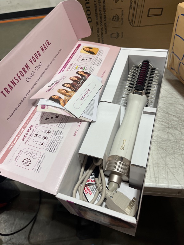 Photo 2 of Shark HT202 SmoothStyle Heated Smoothing Comb Straightener and Smoother, Dual Mode, Blow Dryer Brush + Straightener, for All Hair Types, Silk