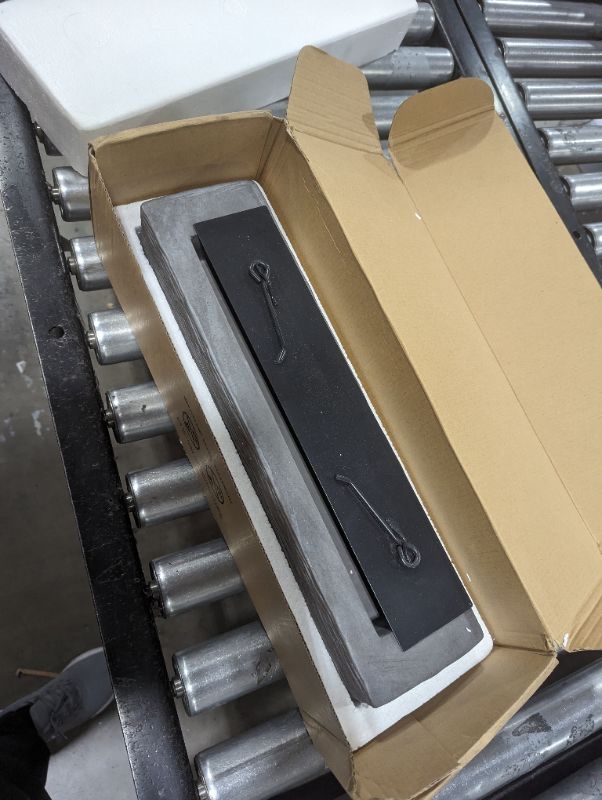 Photo 1 of ROUNDFIRE Large Rectangle Tabletop Fire Pit - Portable Bioethanol Fireplace for Indoor & Garden (Textured Finish) Large Textured