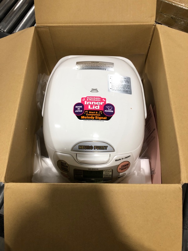 Photo 2 of Zojirushi, Made in Japan Neuro Fuzzy Rice Cooker, 5.5-Cup, Premium White