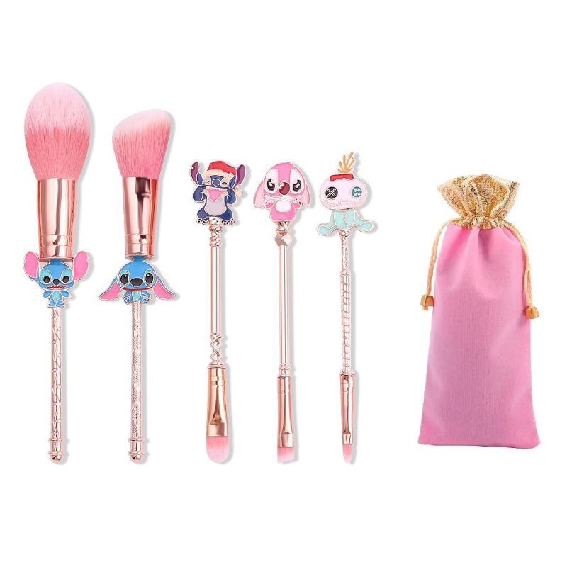 Photo 1 of 5 Pcs Professional Cosmetic Makeup Brushes Set Eyeshadow Brush Tool with Gift Bag For Cosplay Birthday Thanksgiving Christmas