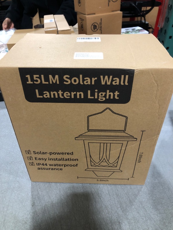 Photo 1 of 15LM Solar Wall Lantern Light 