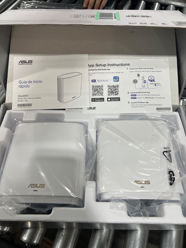 Photo 3 of ASUS ZenWiFi AX6600 Tri-Band Mesh WiFi 6 System (XT8 2PK) - Whole Home Coverage up to 5500 sq.ft & 6+ rooms, AiMesh, Included Lifetime Internet Security, Easy Setup, 3 SSID, Parental Control, White AX6600 | Tri-Band | 2PKs