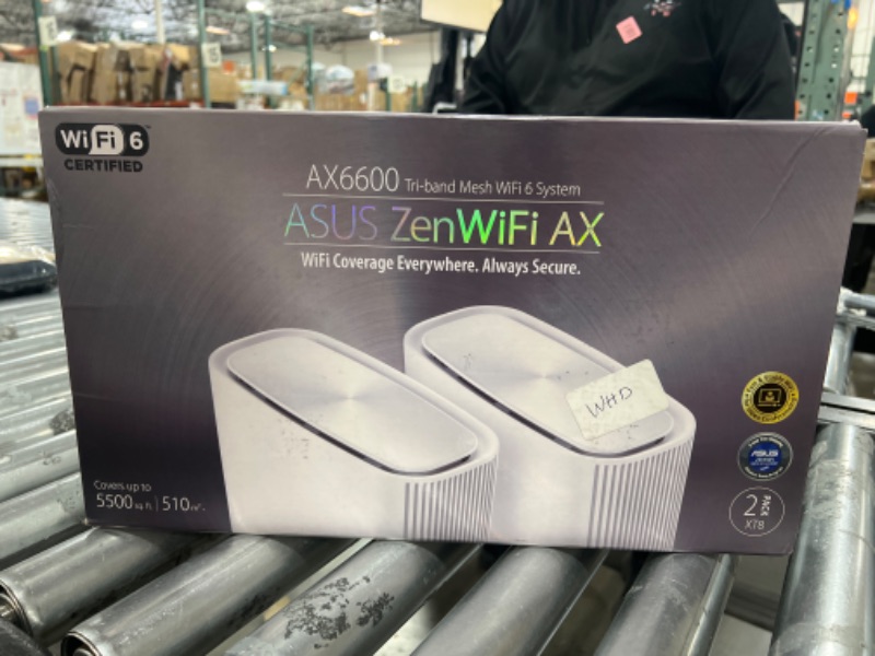 Photo 2 of ASUS ZenWiFi AX6600 Tri-Band Mesh WiFi 6 System (XT8 2PK) - Whole Home Coverage up to 5500 sq.ft & 6+ rooms, AiMesh, Included Lifetime Internet Security, Easy Setup, 3 SSID, Parental Control, White AX6600 | Tri-Band | 2PKs
