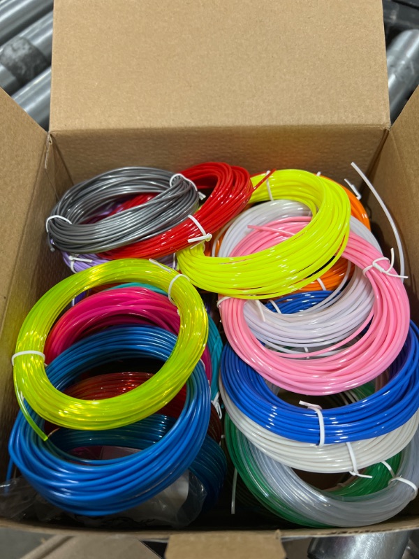 Photo 2 of FIROS 3D Pen Filament Refills, 32 Colors 3D Pen PLA Filament, Each Color 32.8 Feet, Total 1050 feet 3D Printing Pen PLA Filament, Compatible with SCRIB3D MYNT3D 3D Pen, Not Suitable for 3Doodler 32.8 Ft Each X 32 Colors