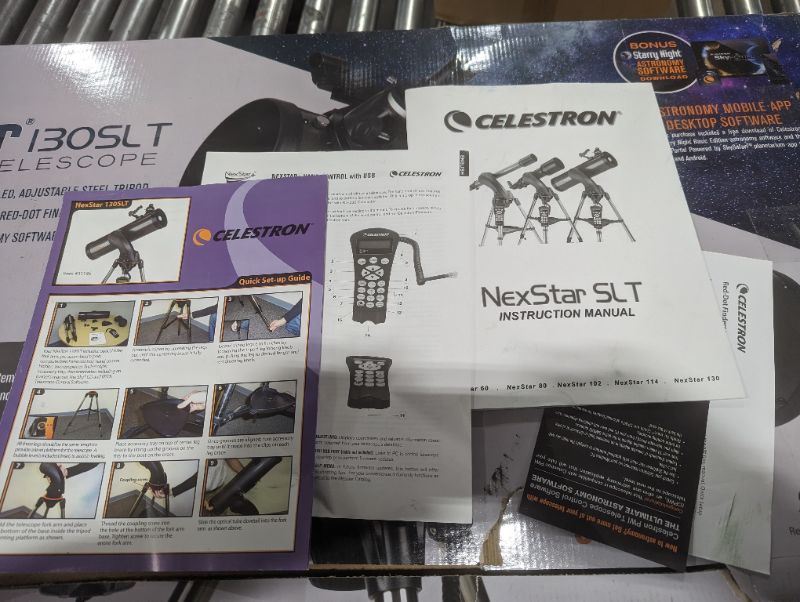 Photo 2 of Celestron - NexStar 130SLT Computerized Telescope - Compact and Portable - Newtonian Reflector Optical Design - SkyAlign Technology - Computerized Hand Control - 130mm Aperture 130 SLT Newtonian Single