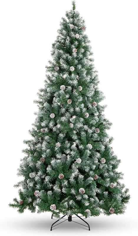 Photo 1 of  6ft Pre-Decorated Holiday Christmas Tree for Home, Office, Party Decoration