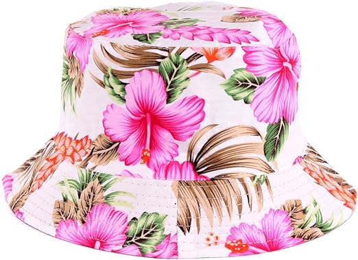 Photo 1 of BYOS Unisex Trendy Reversible Print Bucket Hat Packable Outdoor Lightweight Cotton