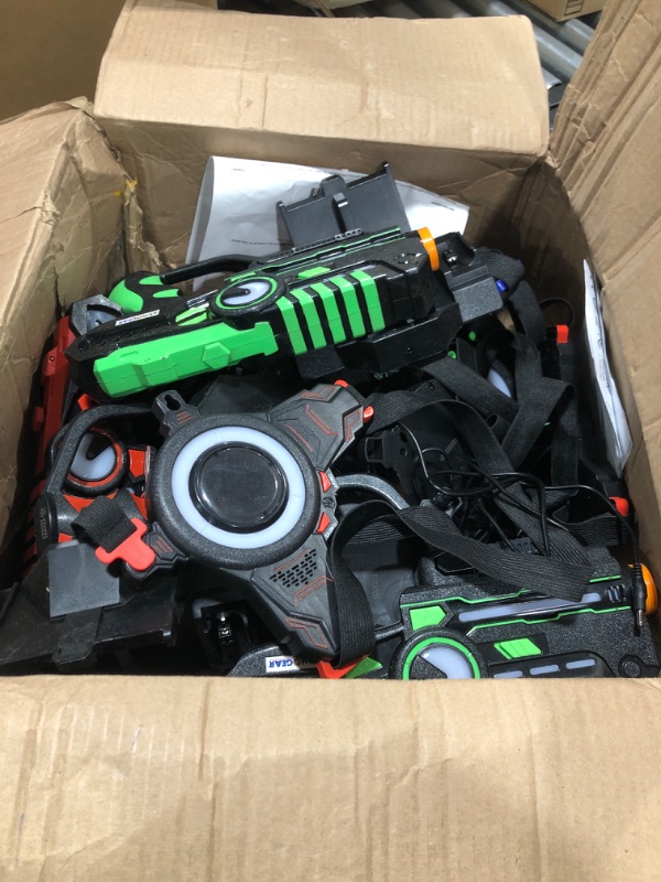 Photo 1 of ArmoGear Laser Tag – Laser Tag Guns with Vests Set of 4 – Multi Player Lazer Tag Set for Kids Toy for Teen Boys & Girls – Outdoor Game for Kids, Adults and Family – Ages 8+