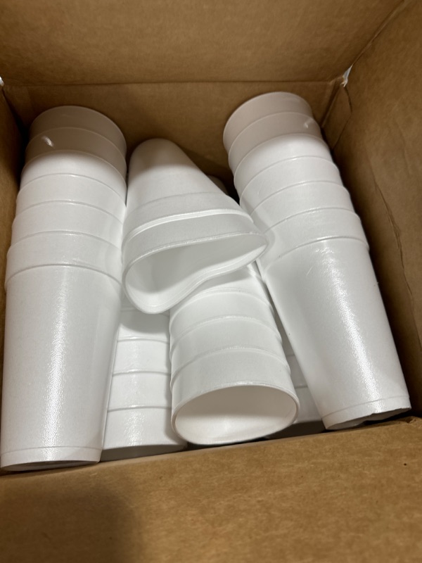 Photo 1 of Concession Essentials 20oz Disposable White Foam Cups - Pack of 50ct Foam-20oz-Pack of 50ct