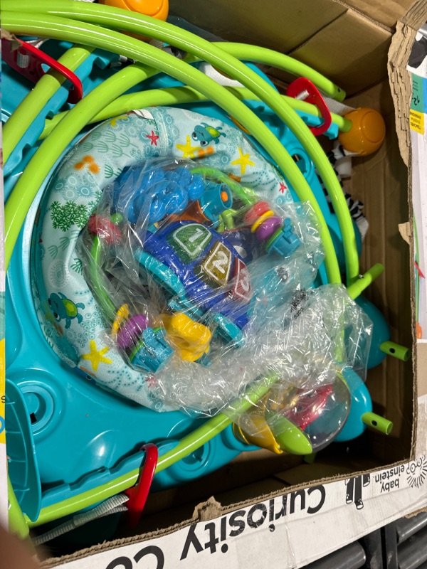 Photo 2 of Baby Einstein Ocean Explorers Curiosity Cove 2-in-1 Educational Activity Jumper and Floor Toy, Max weight 25 lbs., Ages 6 Months+, Unisex