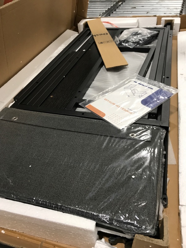 Photo 1 of ODK 55 Inch Small L Shaped Computer Desk with Power Outlets, Corner Desk with PC Stand & Reversible Storage Shelves for Small Space Home Office Workstation, Modern Simple Writing Study Table, Black Black 55 inch