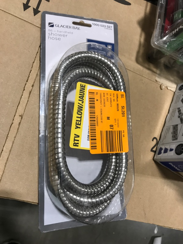 Photo 2 of Glacier Bay 86 in. Stainless Steel Replacement Shower Hose