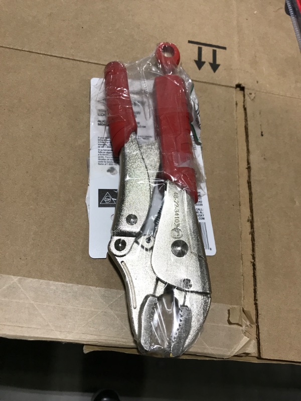 Photo 2 of 10 in. Curved Jaw Locking Pliers with Rubber Grip