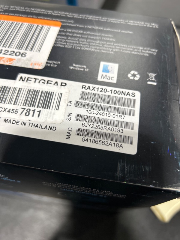 Photo 4 of NETGEAR Nighthawk WiFi 6 Router (RAX120) 12-Stream Dual-Band Gigabit Router, AX6000 Wireless Speed (Up to 6 Gbps), Coverage Up to 3,500 sq.ft. and 30 Devices