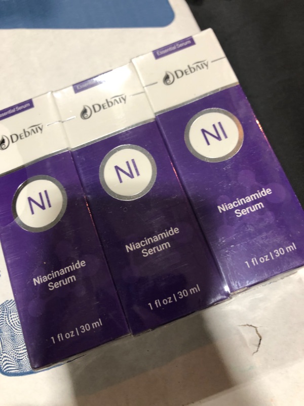 Photo 2 of 3 Pack Niacinamide Serum for Face Moisturizing Inhibits Melanin & Restore Skin Natural, Anti-Aging and Shrinks Pores (1Fl.Oz / 30ml)