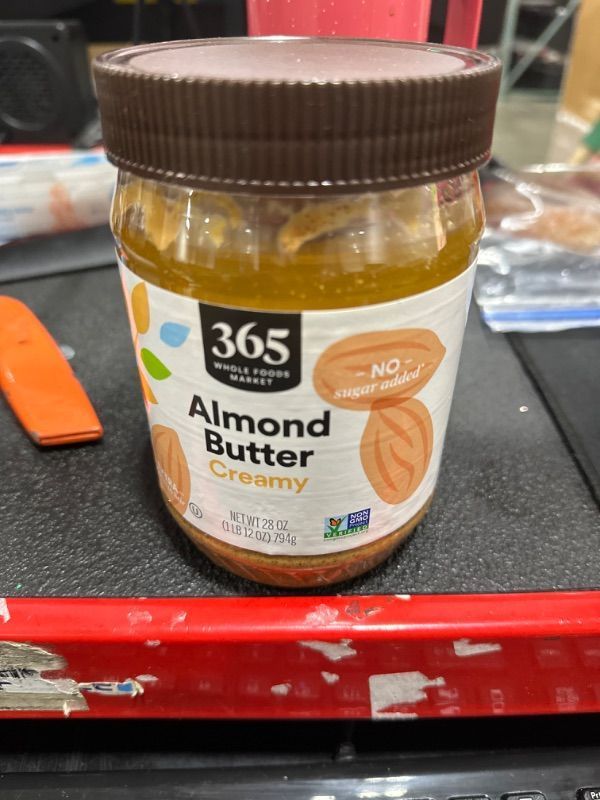 Photo 1 of 365 by Whole Foods Market, Creamy Almond Butter, 28 Ounce Almond 28.00 Fl Oz (Pack of 1)