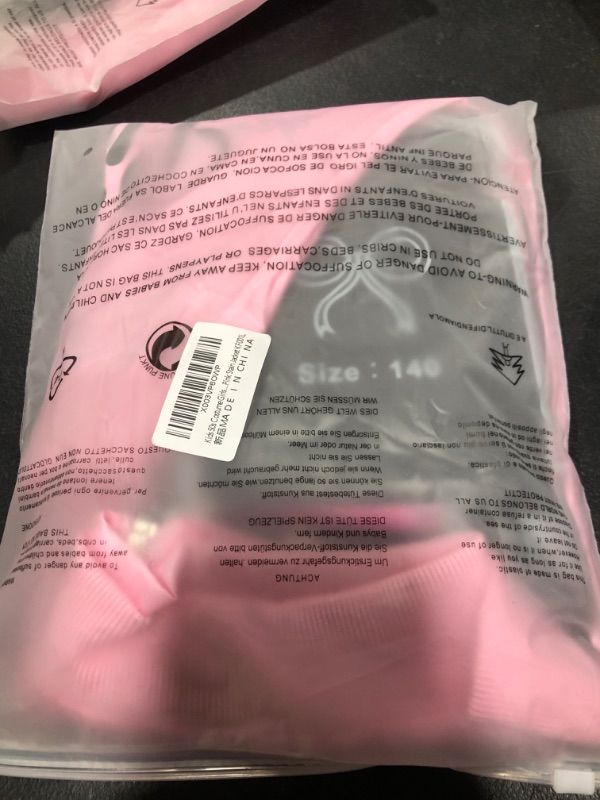 Photo 1 of KFVZIU 1950s Pink Satin Jacket Grease Costume Ladies Girls Halloween Costumes Kids 50s Cosplay with 10Pcs Accessories Kids 50s Costume 9-10 Years