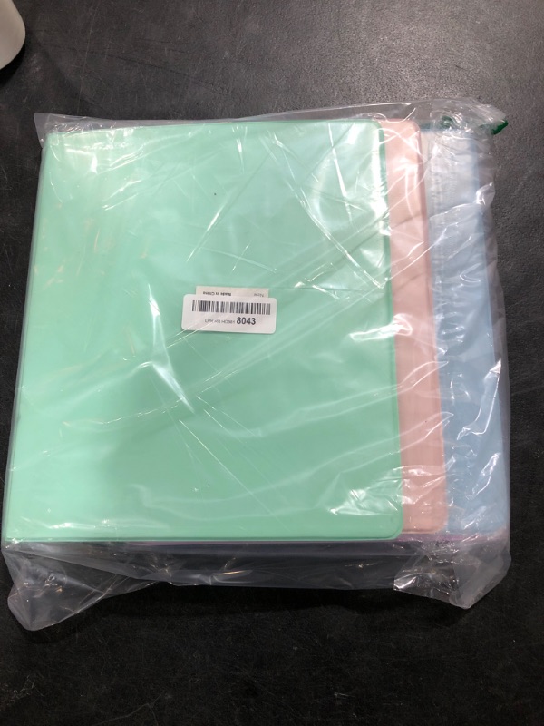 Photo 1 of 1'' 3-Ring-Binder with Pockets, 200 Sheets Capacity, 1 inch Binders fits 11" x 8.5" US Letter Size, Assorted 4 Pastel Colors - Ideal for School, Office, and Home Use (1 inch)