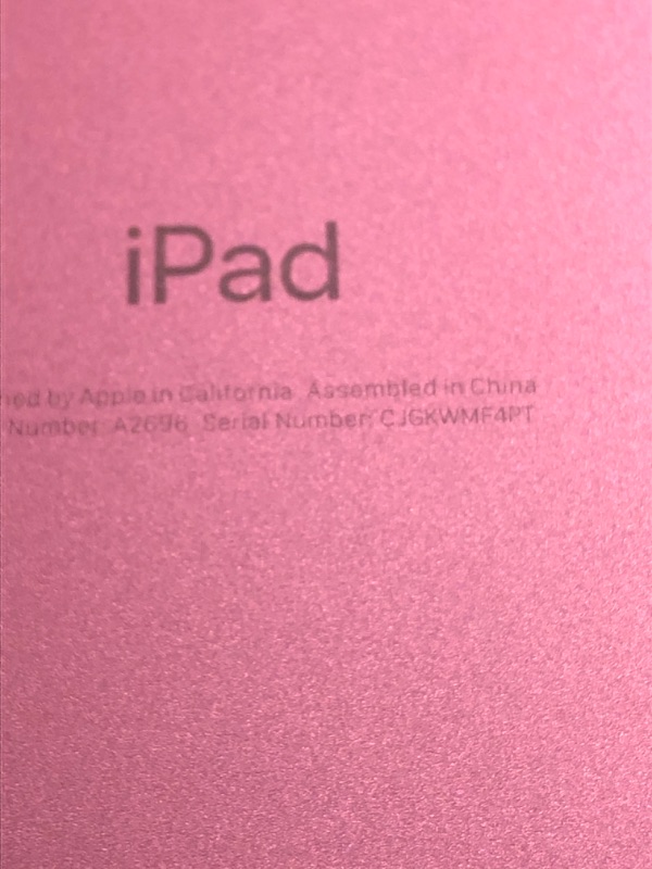 Photo 4 of Apple iPad (10th Generation): with A14 Bionic chip, 10.9-inch Liquid Retina Display, 64GB, Wi-Fi 6, 12MP front/12MP Back Camera, Touch ID, All-Day Battery Life – Pink WiFi 64GB Pink