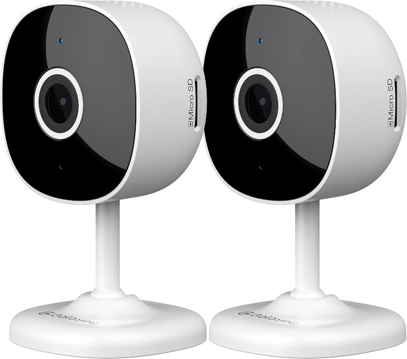 Photo 1 of GALAYOU Indoor Home Security Cameras - 2K WiFi Surveillance Camera with Two-Way Audio for Baby/Pet/Dog/Nanny, Smart Siren with Phone App, SD/Cloud Storage, Works with Alexa & Google Home G7-2PACK
