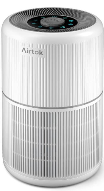 Photo 1 of 1 Pack Air Purifier for Home Bedroom with H13 True HEPA Filter for Smoke, Smokers, Dust, Odors, Pollen, Pet Dander | Quiet 99.9% Removal to 0.1 Microns | White Available for California Effectively 376 sq ft