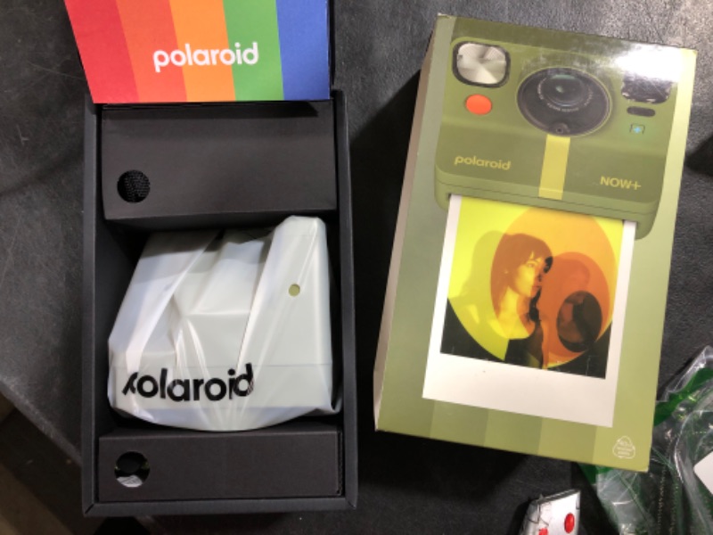 Photo 2 of Polaroid Now+ 2nd Generation I-Type Instant Film Bluetooth Connected App Controlled Camera - Forest Green (9075) Camera Forest Green