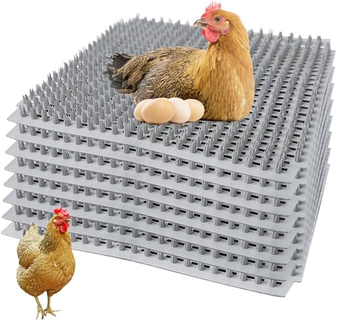 Photo 1 of DETODDA 8PCS Nesting Pads for Chicken Coop Washable, Chicken Nesting Pads Reusable Chicken Coop Mats, Trimmable Laying Mats, Chicken Laying Boxes, Chicken Coop Accessories - Gray